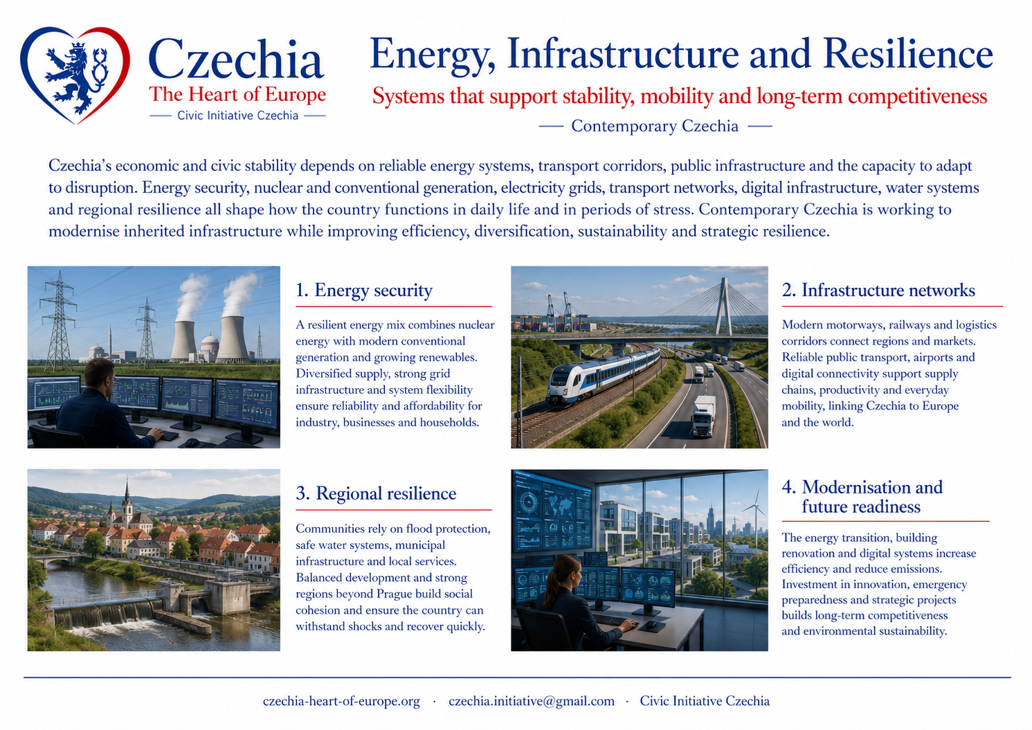 Energy, infrastructure and resilience information sheet