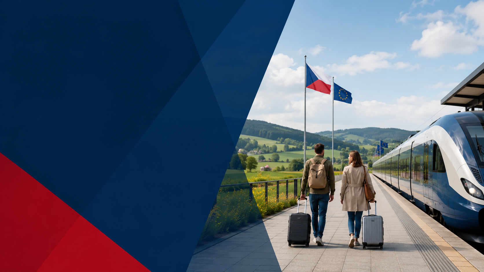 View of Czechia in Europe