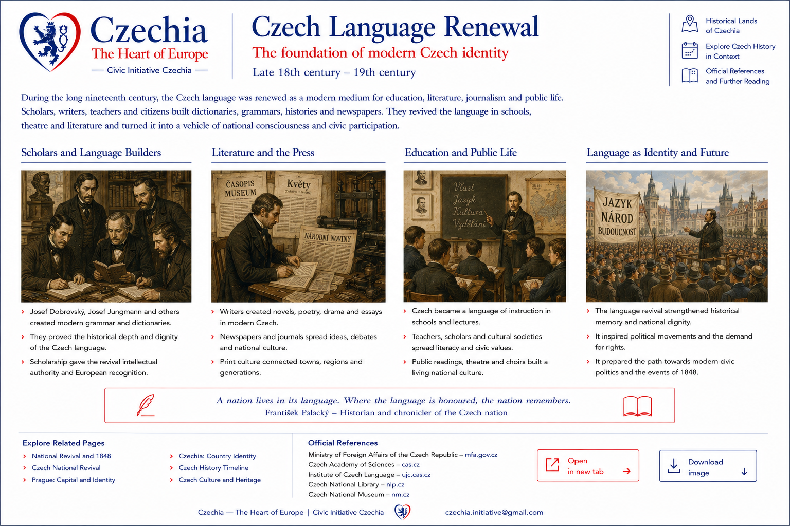 Czech language renewal information sheet